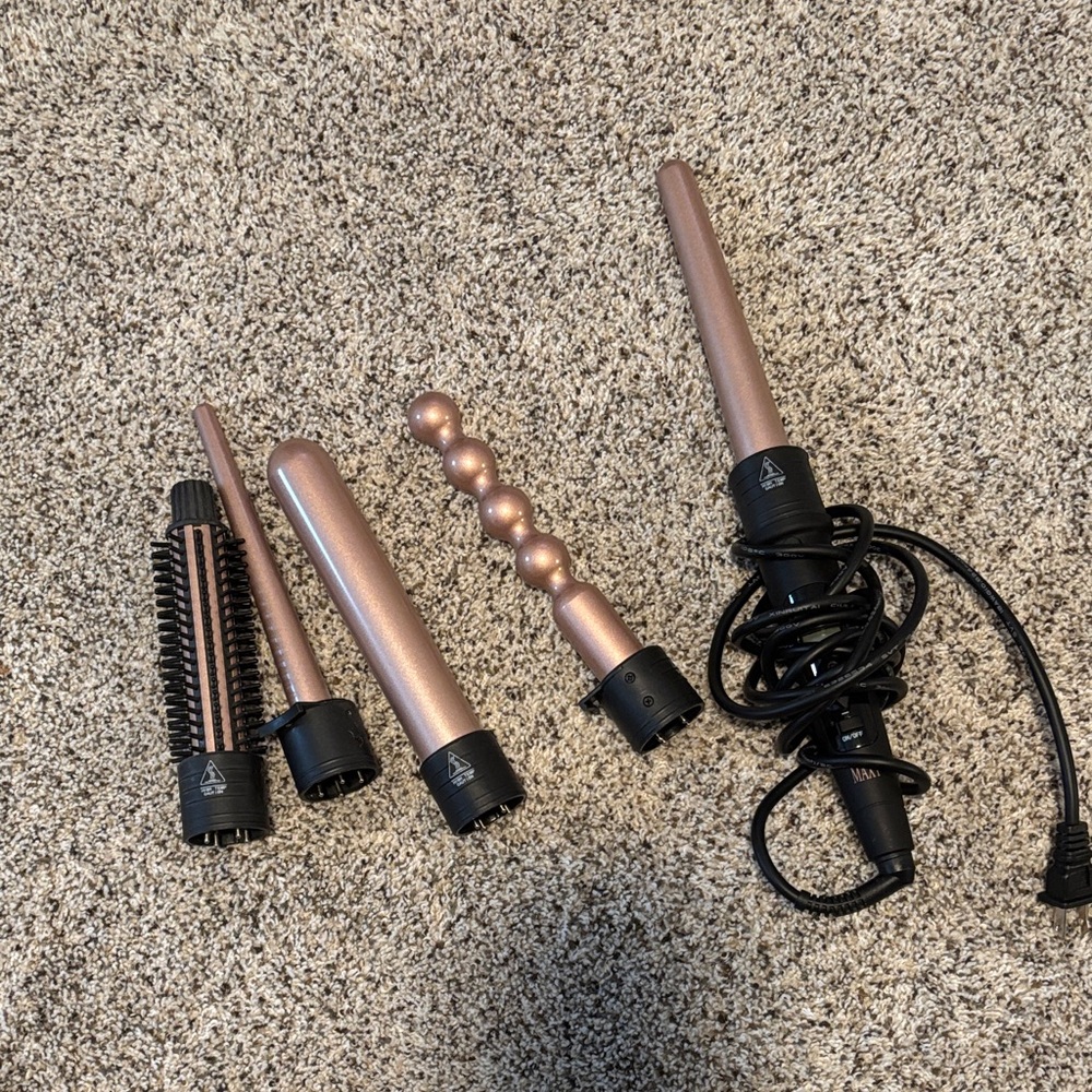 Interchangeable Curling Wand Set